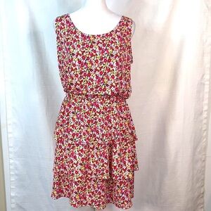 ZODA Floral Tiered Mini Dress